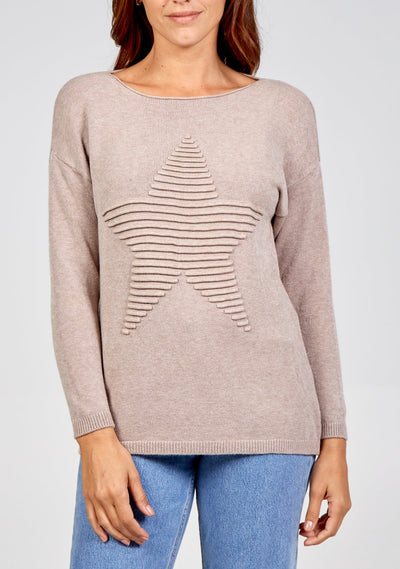 Ribbed Star Jumper- Naomi