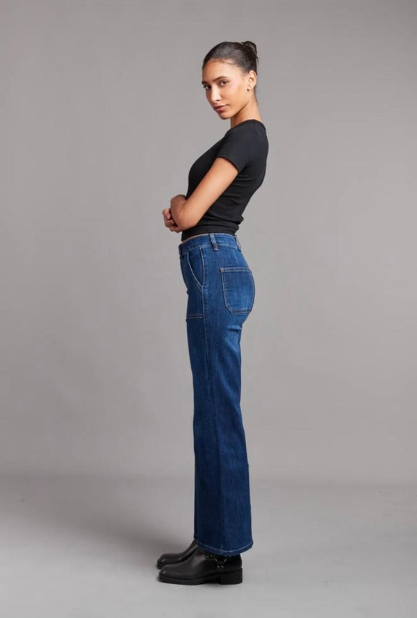 Toxik3 Paris Flare Jeans- Fleur