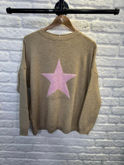 Wool Blend Star Sweater- Sidera