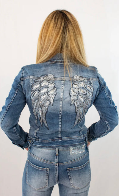 Melly & Co Angel Denim Wings Jacket- Angelisa