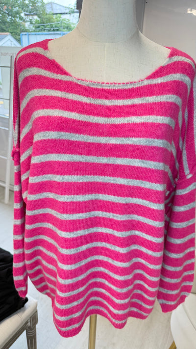 Italian Striped Relaxed Jumper- Vento