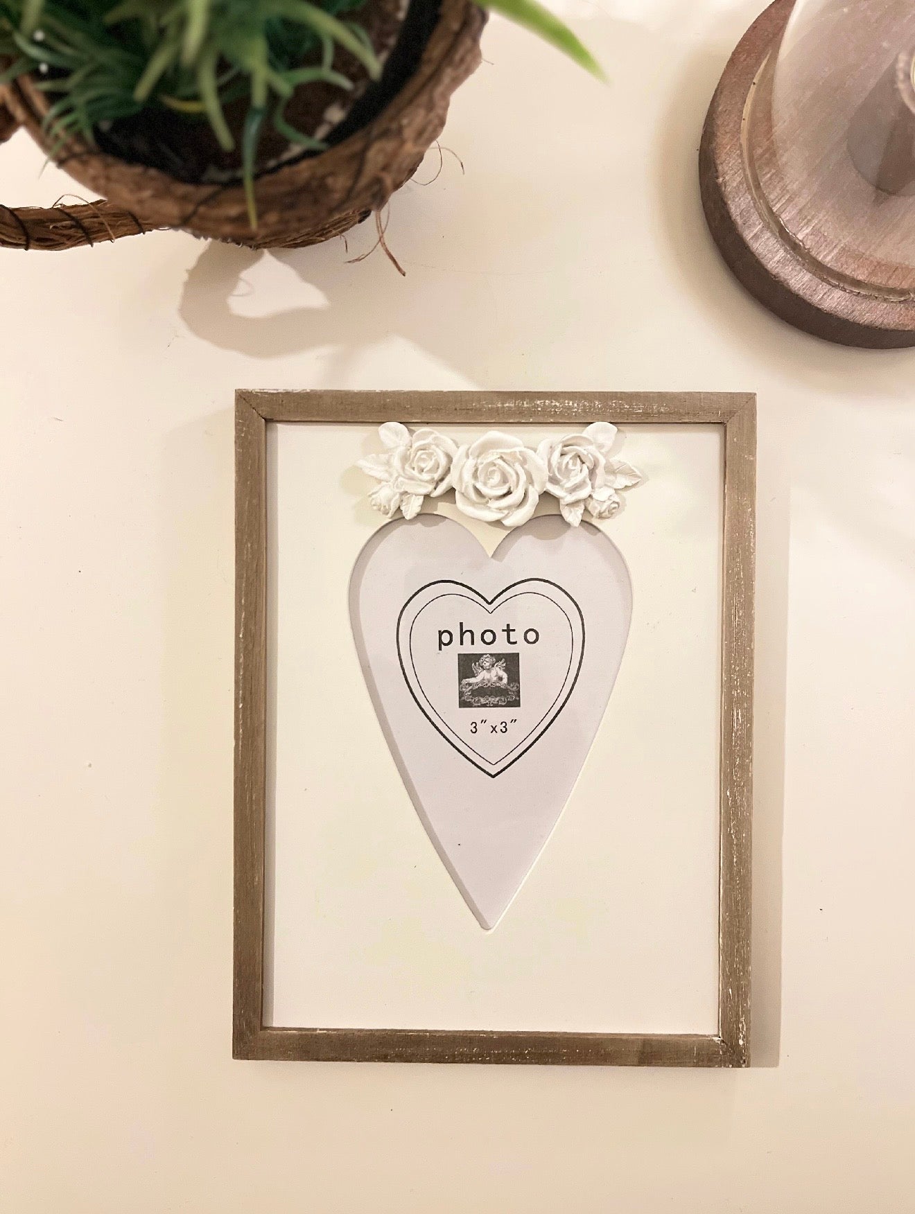 Wooden Frame with Heart Shape– Memory