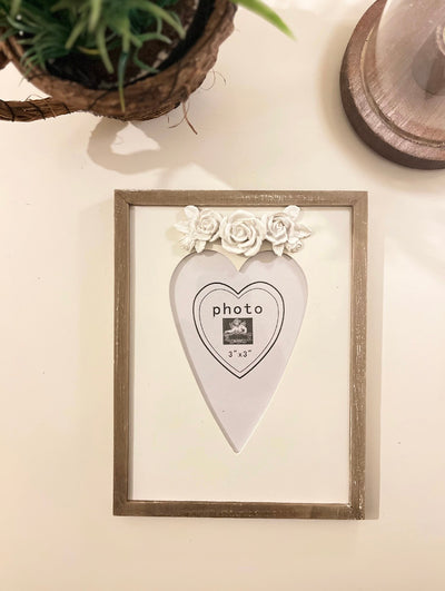 Wooden Frame with Heart Shape– Memory