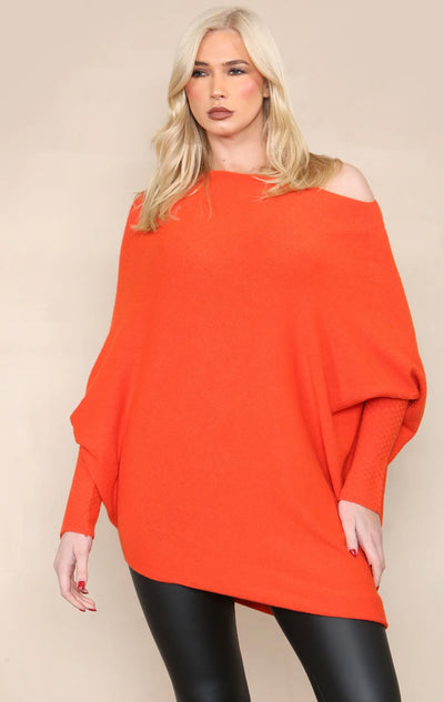 Giada jumper in tangerine shade 