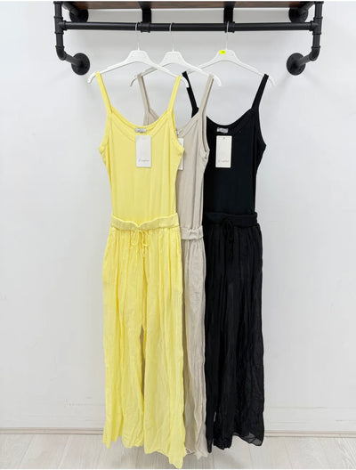 Cami Vest Jumpsuit- Vita