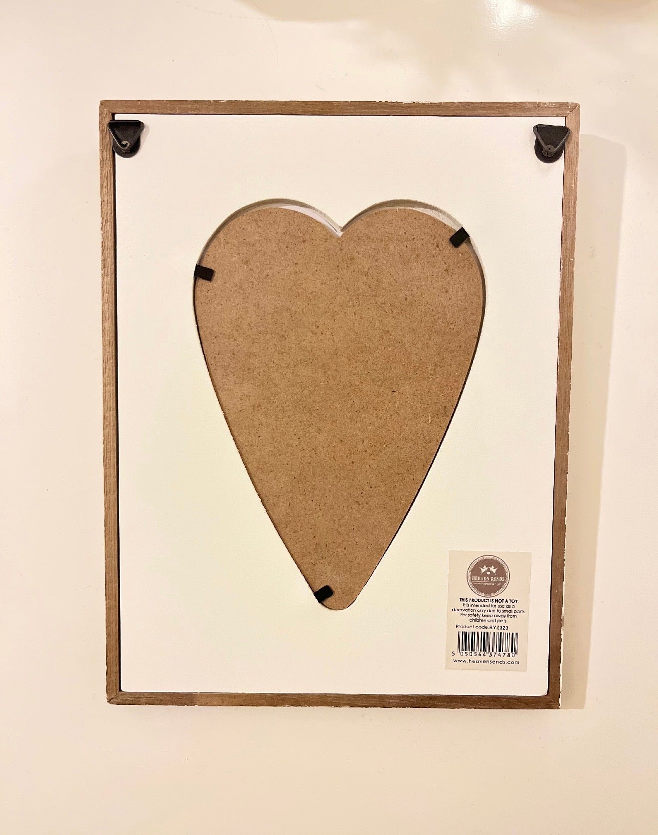 Wooden Frame with Heart Shape– Memory