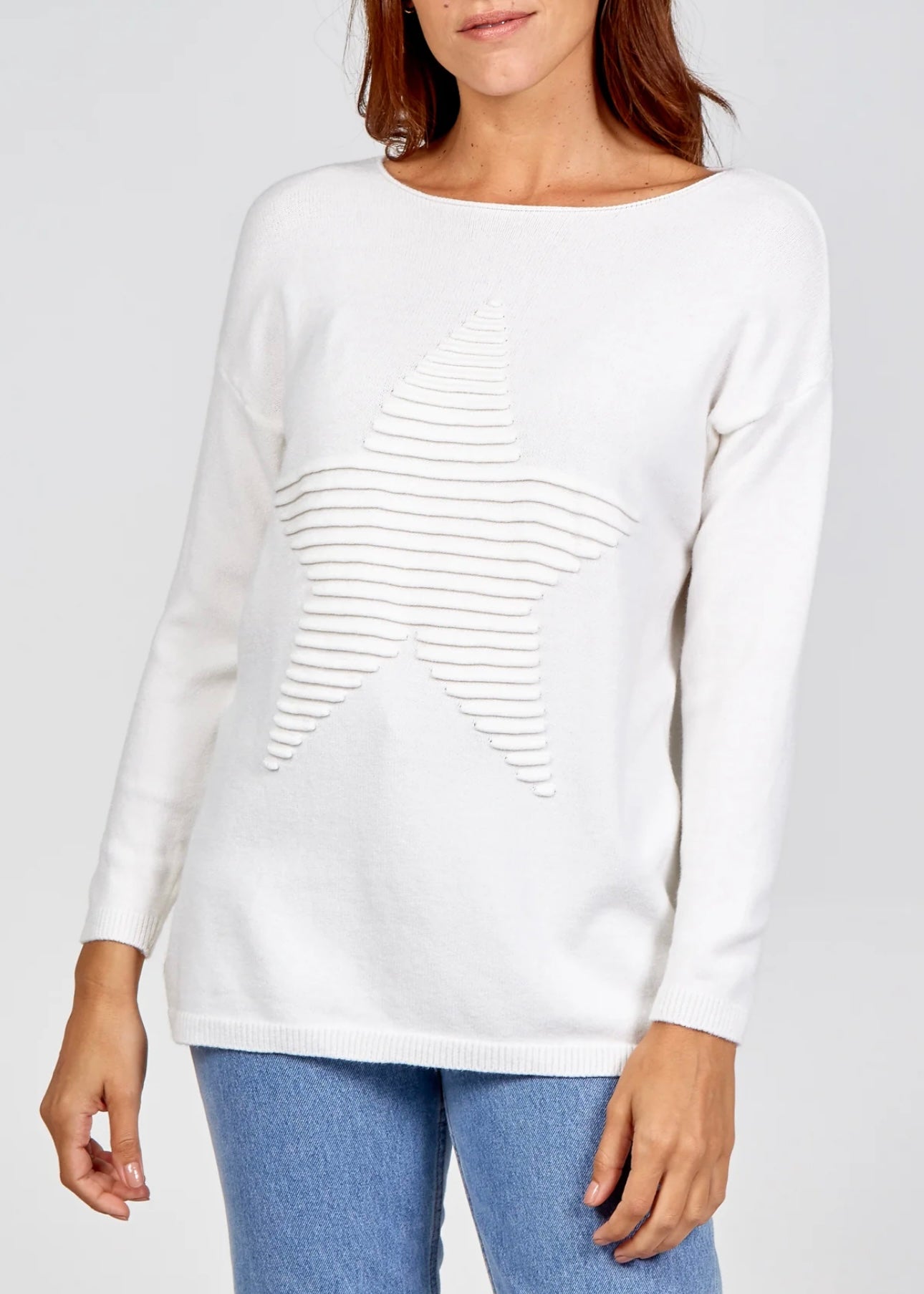 Ribbed Star Jumper- Naomi