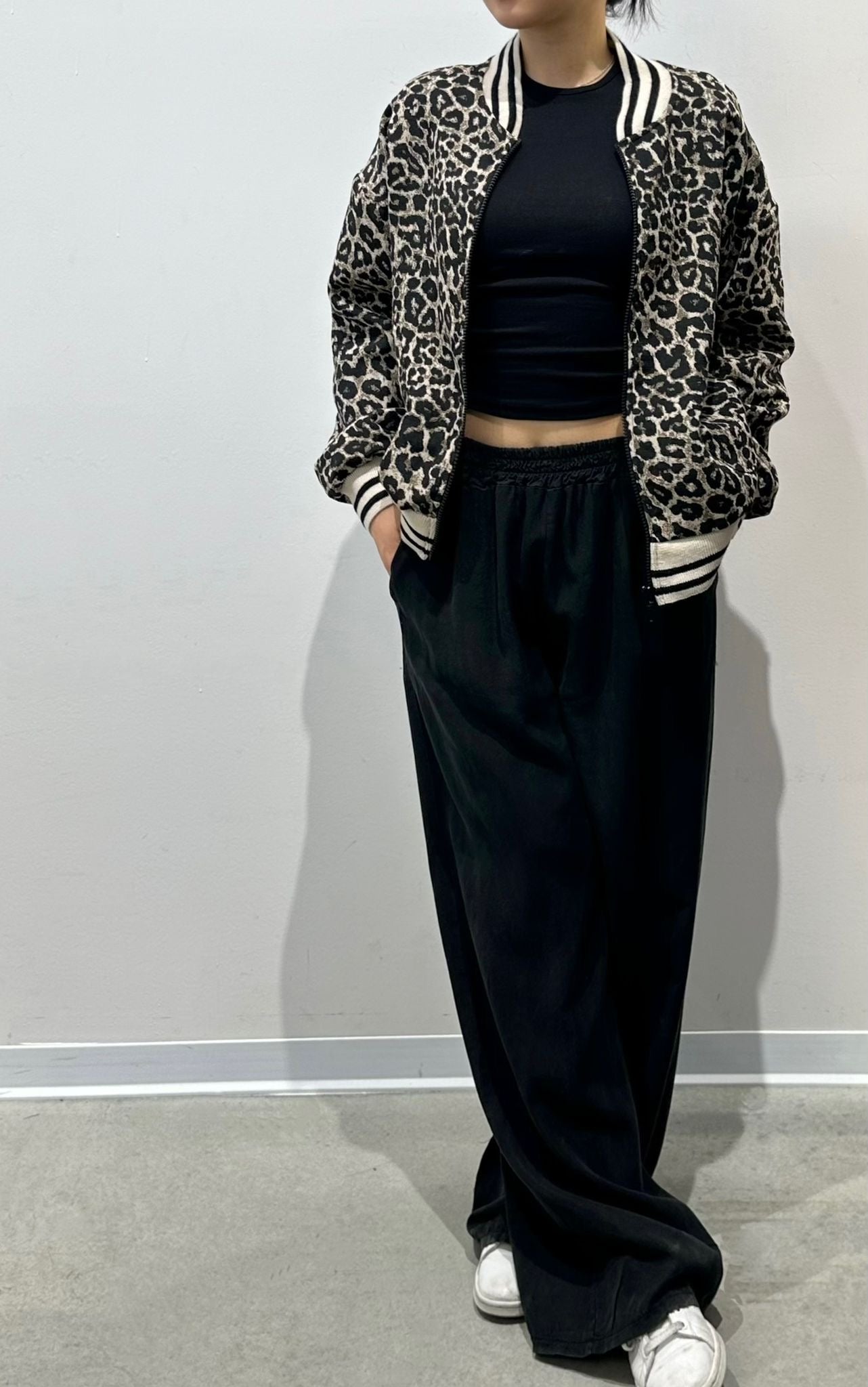 Leopard Print Bomber Jacket- Tatiana