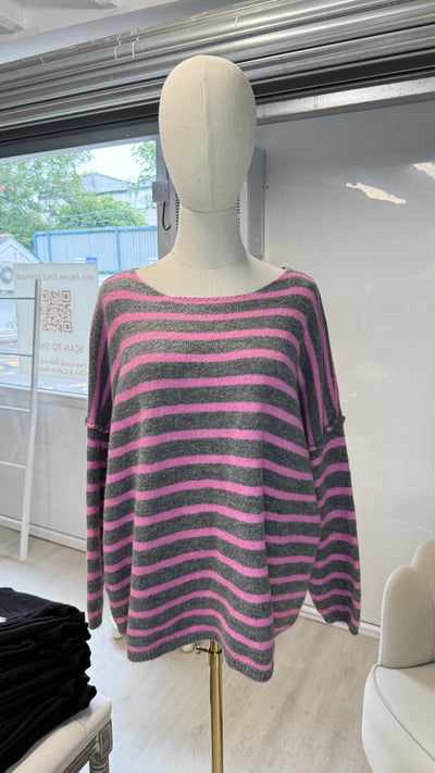 Italian Striped Relaxed Jumper- Vento