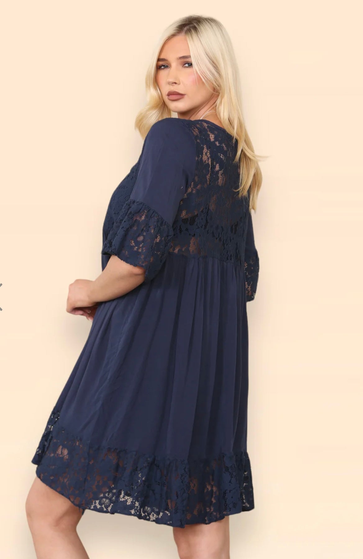 Boho Tassel Lace Dress- Sabrina