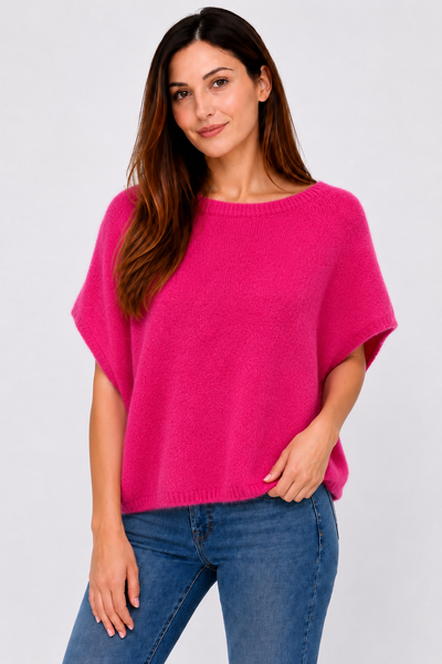 Italian Alpaca Crew Neck Jumper-Corvara