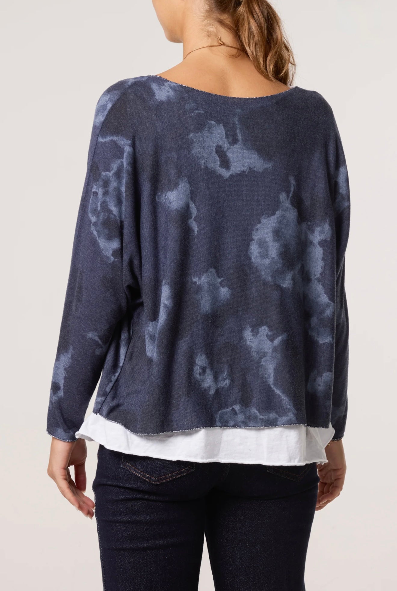 Marble Double Layer Top– Cloud Nine