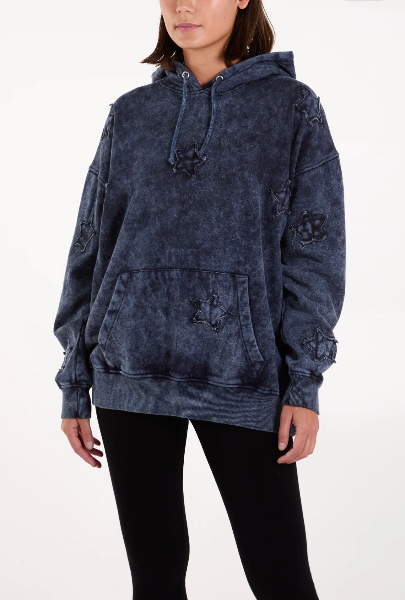 Star Acid Wash Hoddie- Siria