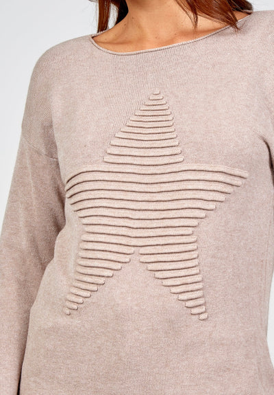 Ribbed Star Jumper- Naomi