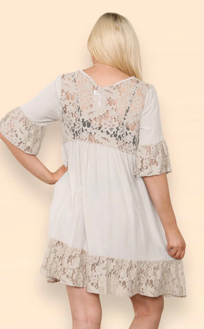 Boho Tassel Lace Dress- Sabrina