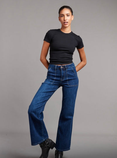 Toxik3 Paris Flare Jeans- Fleur