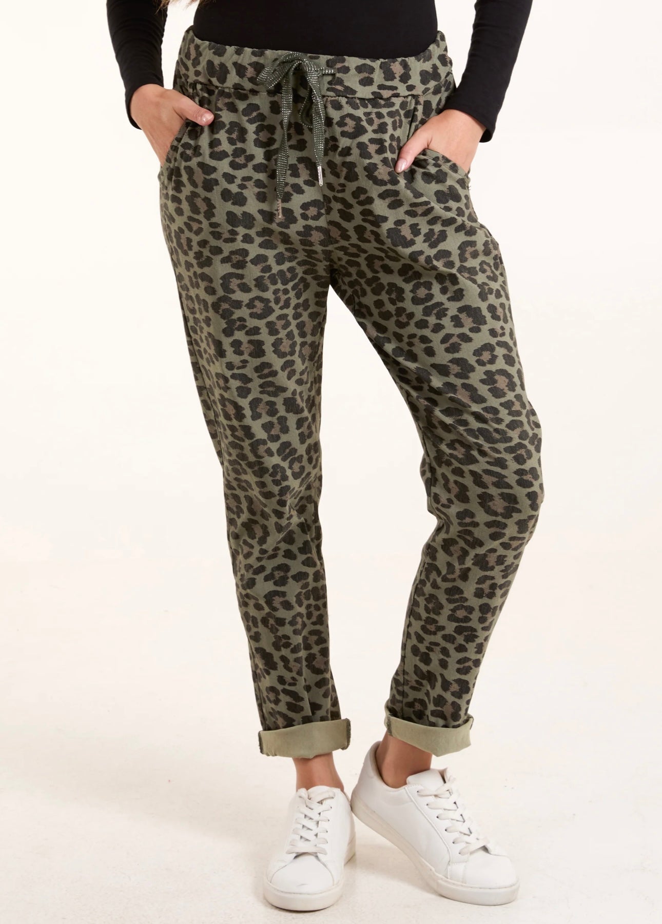 Leopard Print Magic Trousers- Cora