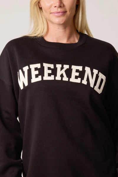 Relaxed fit 100% cotton Happy Days slogan sweatshirt