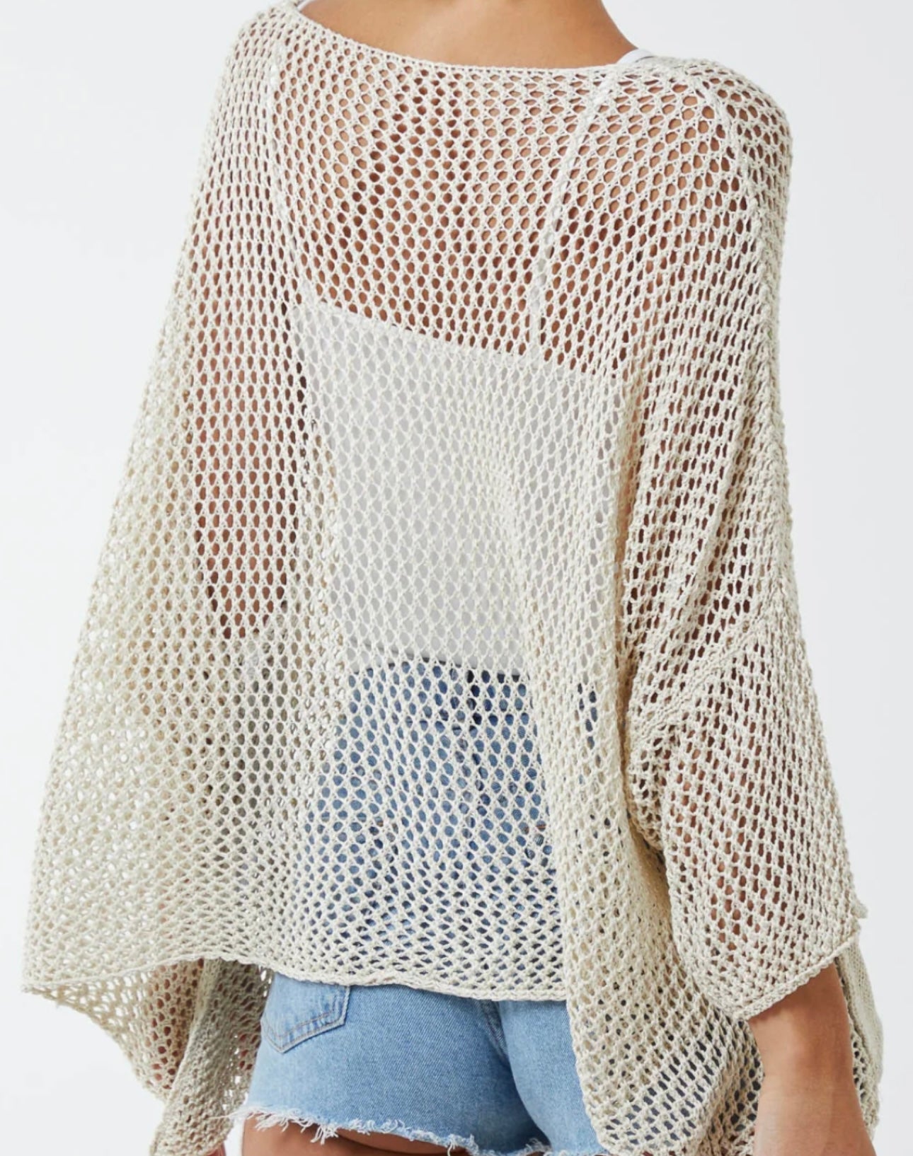 Two Pocket Crochet Blouse- Perla