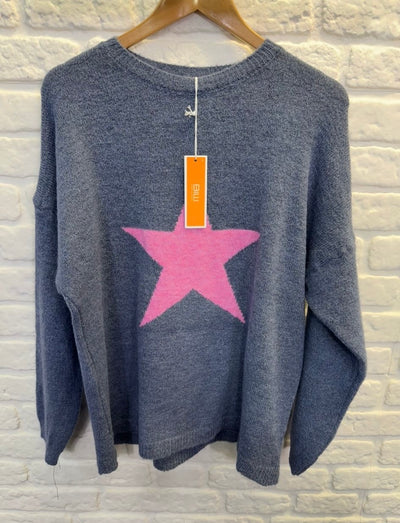 Wool Blend Star Sweater- Sidera