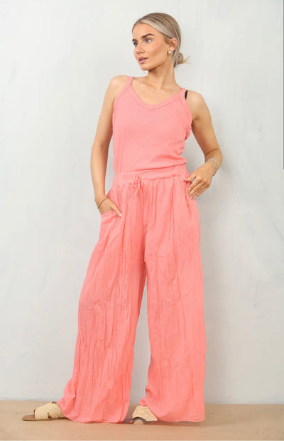 Cami Vest Jumpsuit- Vita