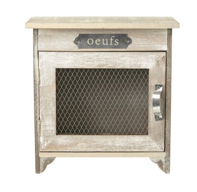 Wooden Egg Cupboard with Mesh Door- Cozy Nest
