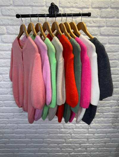 Short Sleeve Italian Alpaca Cardi– Carezza