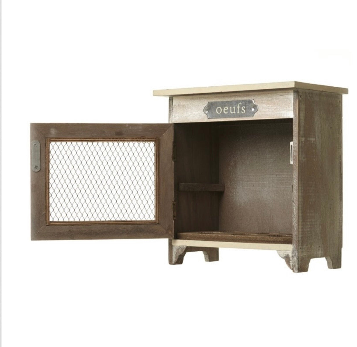 Wooden Egg Cupboard with Mesh Door- Cozy Nest