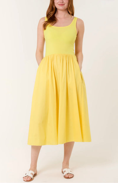 Pocket Detail Rib Vest Dress- Vittoria