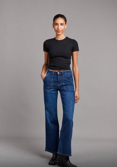 Toxik3 Paris Flare Jeans- Fleur