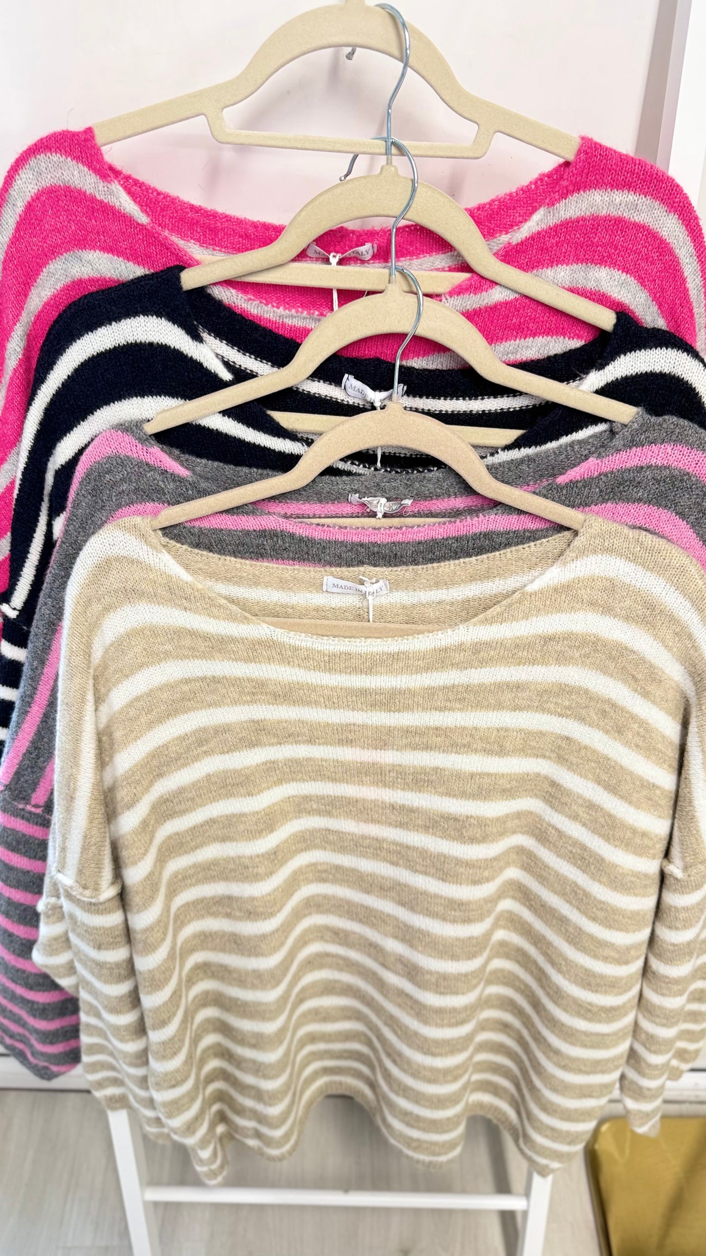 Italian Striped Relaxed Jumper- Vento