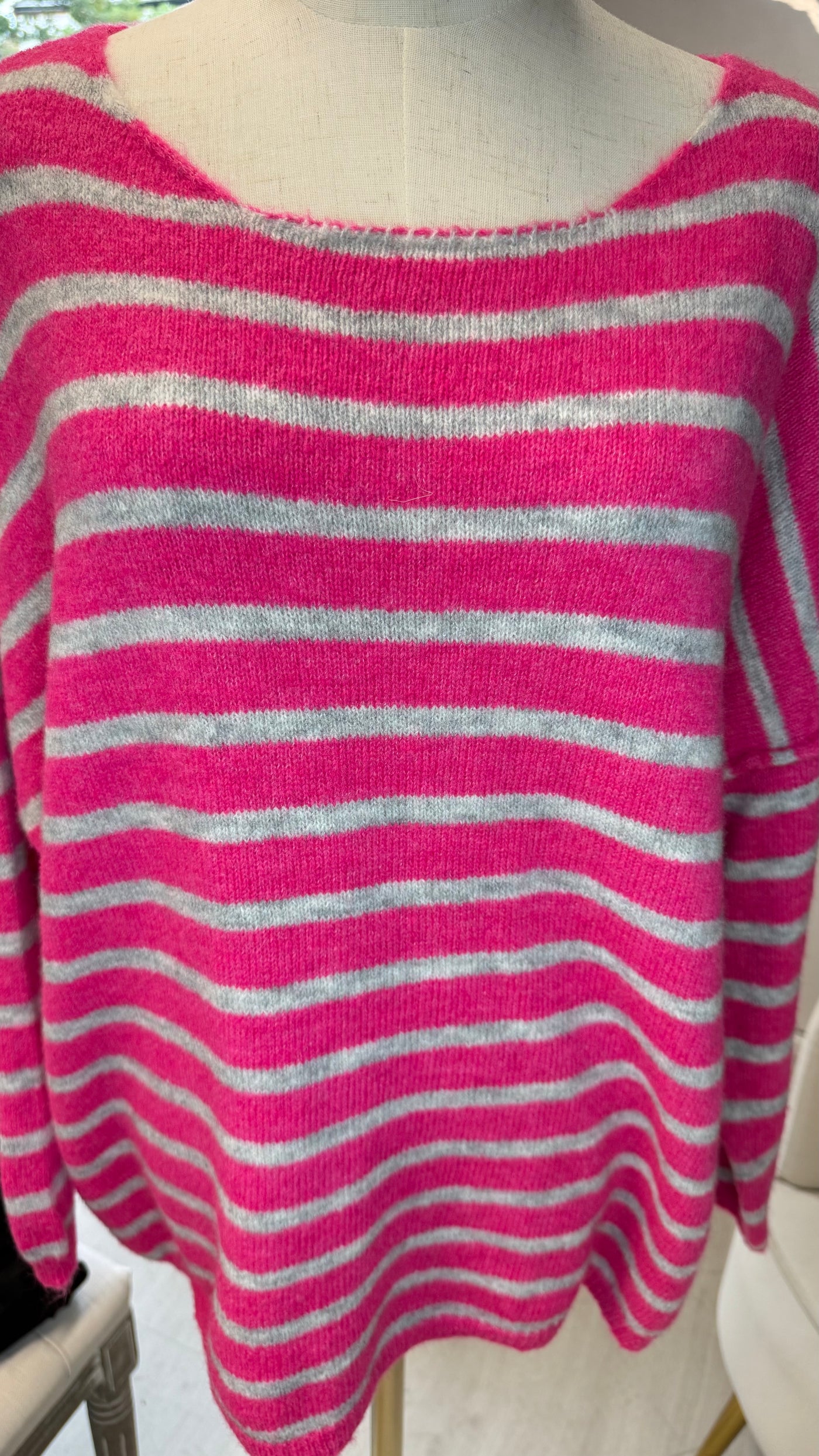 Italian Striped Relaxed Jumper- Vento
