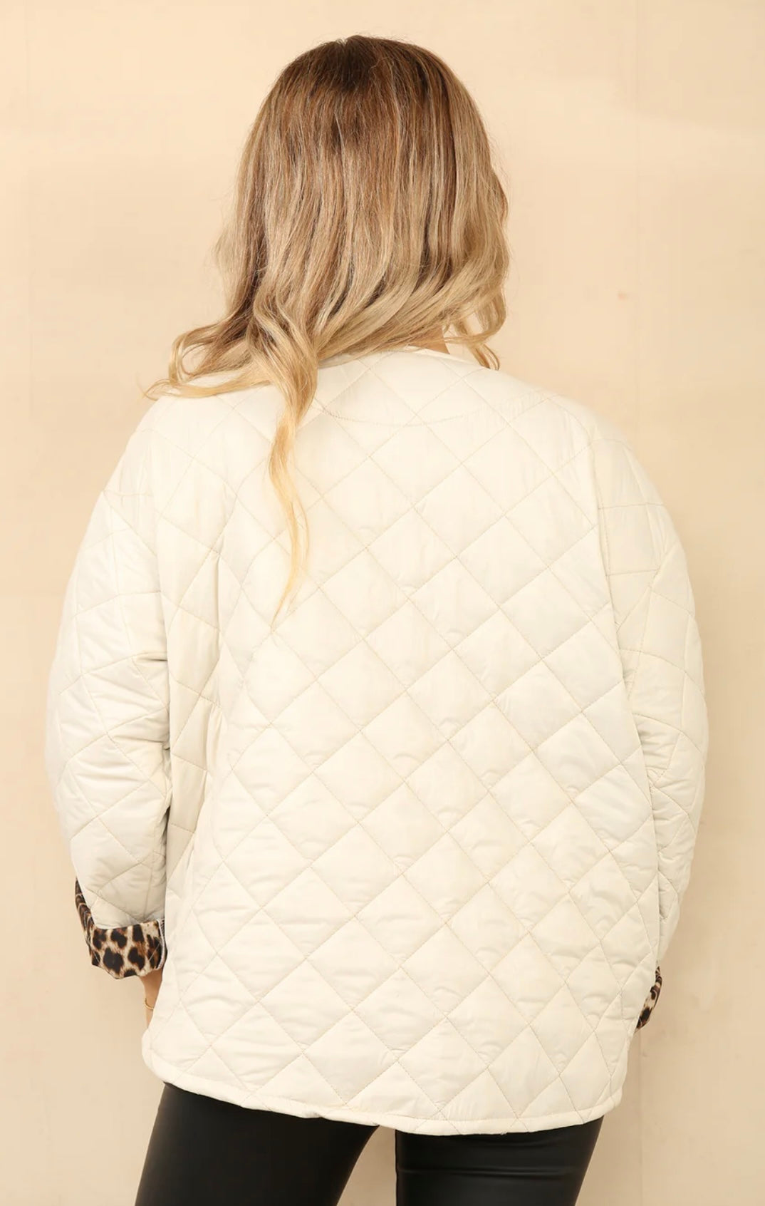 Leopard Lined Quilted Jacket- Richmond