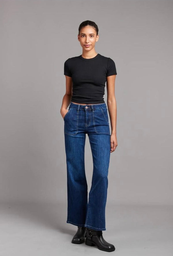 Toxik3 Paris Flare Jeans- Fleur