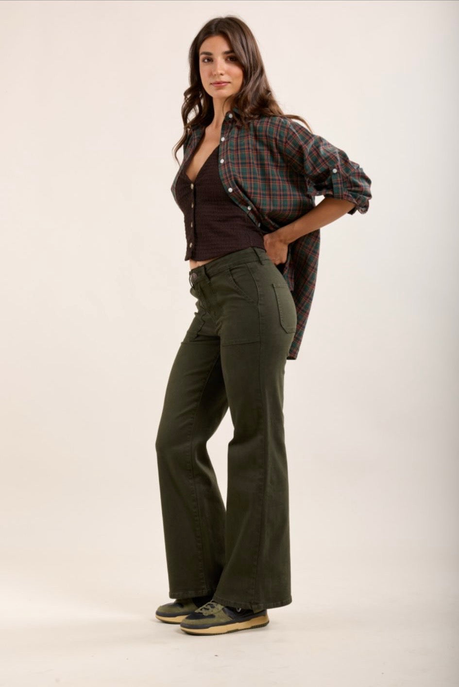 Toxik3 Paris Flare Jeans- Fleur