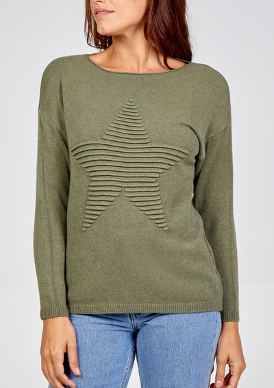 Ribbed Star Jumper- Naomi