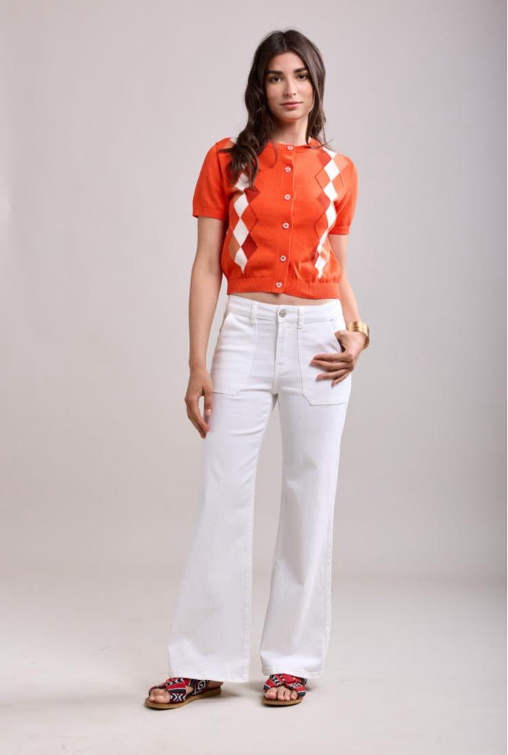 Toxik3 Paris Flare Jeans- Fleur