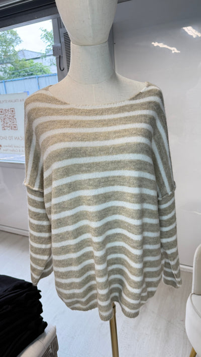 Italian Striped Relaxed Jumper- Vento
