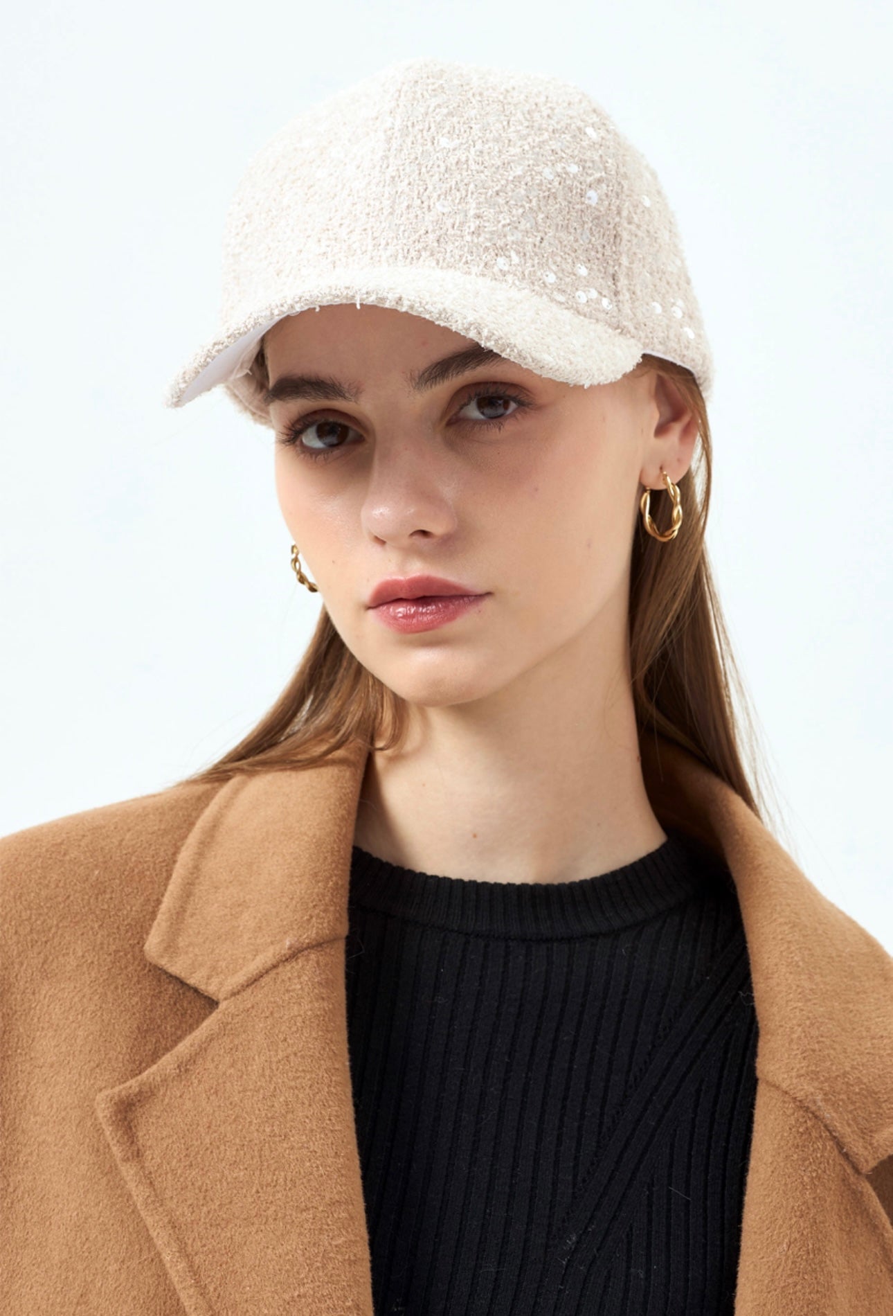 Tweed Sequin Cap- Romina