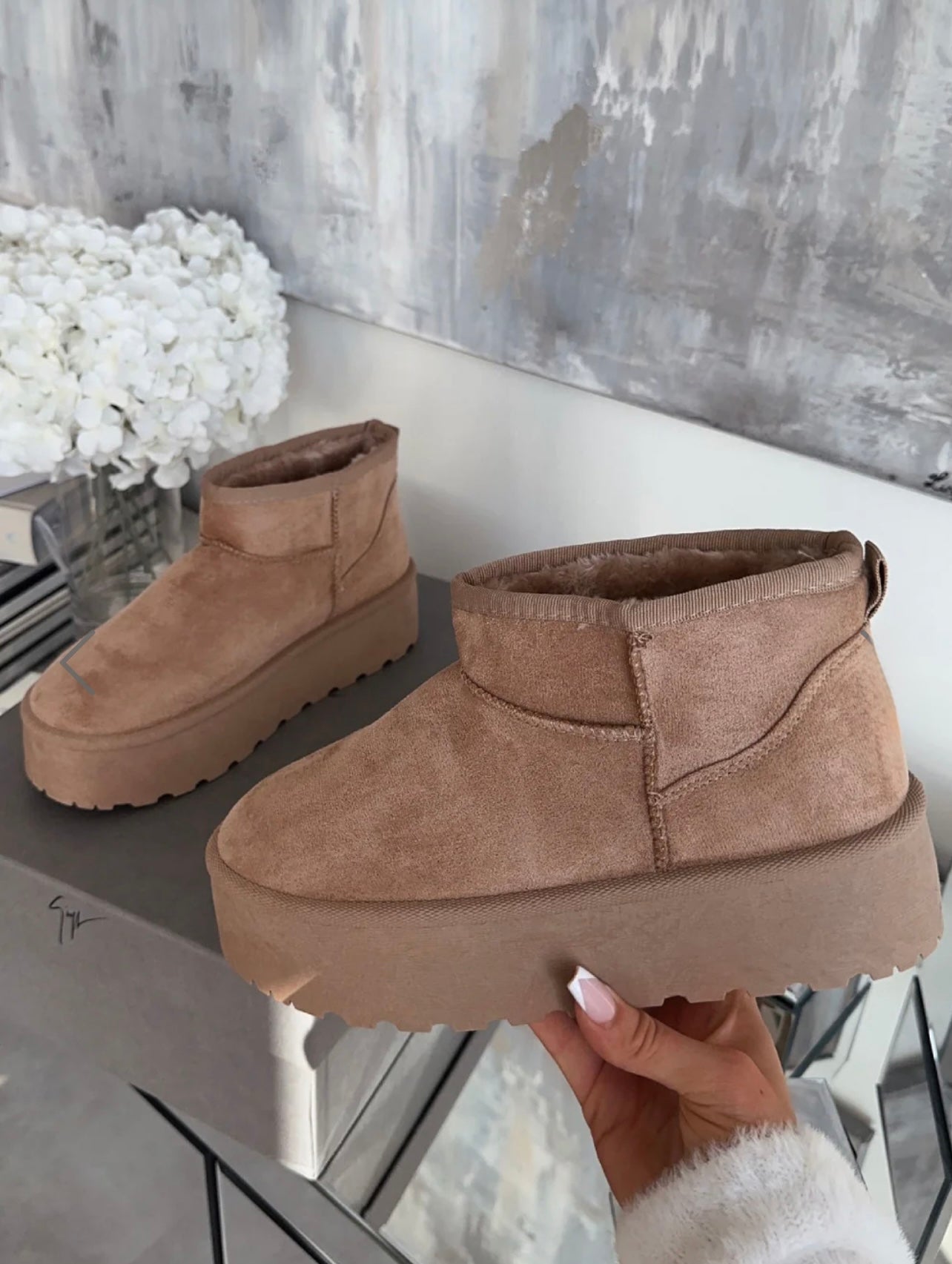 Classic Ultra Mini Platform Ankle Boots- Ugas