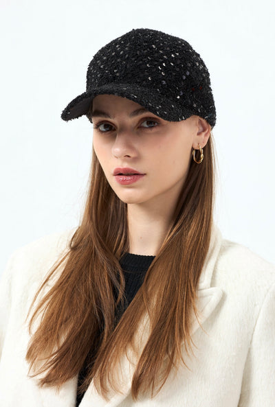 Tweed Sequin Cap- Romina