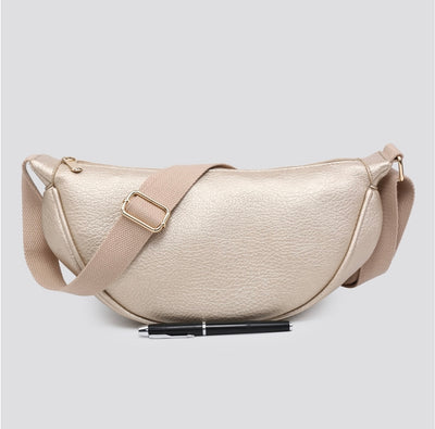 Soft Vegan Leather Side Belt Bag- Noa