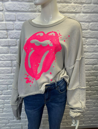 Rolling Stone Graphics Sweatshirt- Bold Kiss