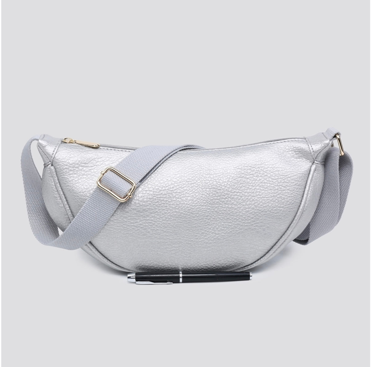 Soft Vegan Leather Side Belt Bag- Noa