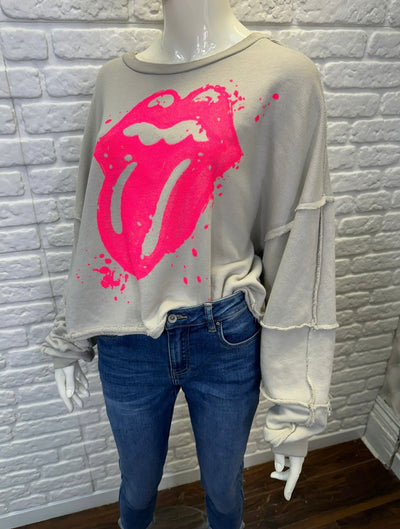 Rolling Stone Graphics Sweatshirt- Bold Kiss