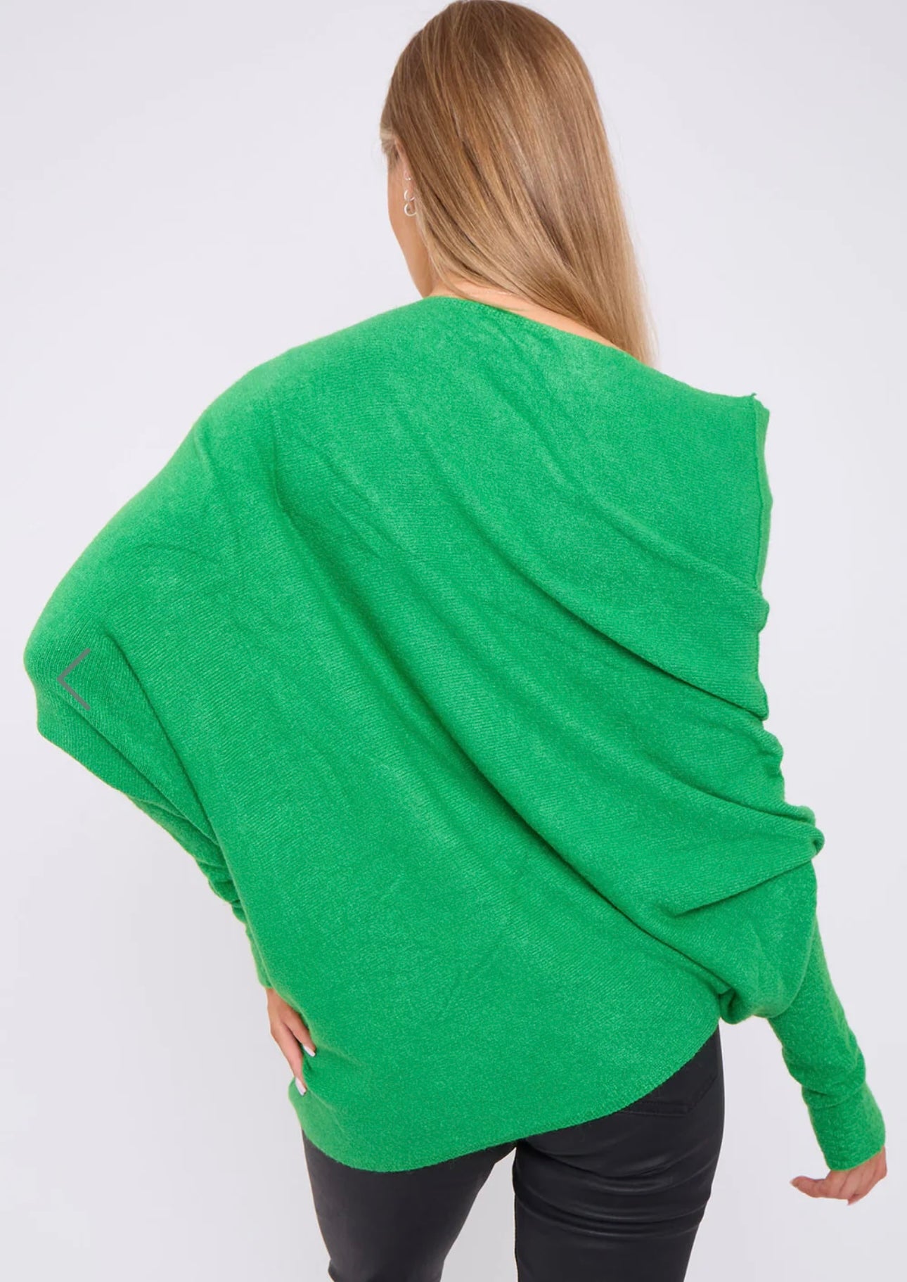 Soft Knit Asymmetric Draped Jumper - Giada