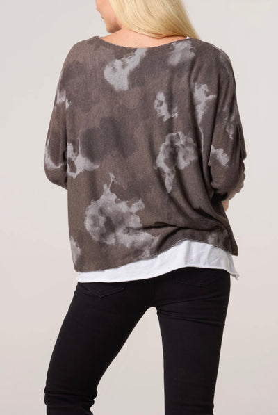 Marble Double Layer Top– Cloud Nine