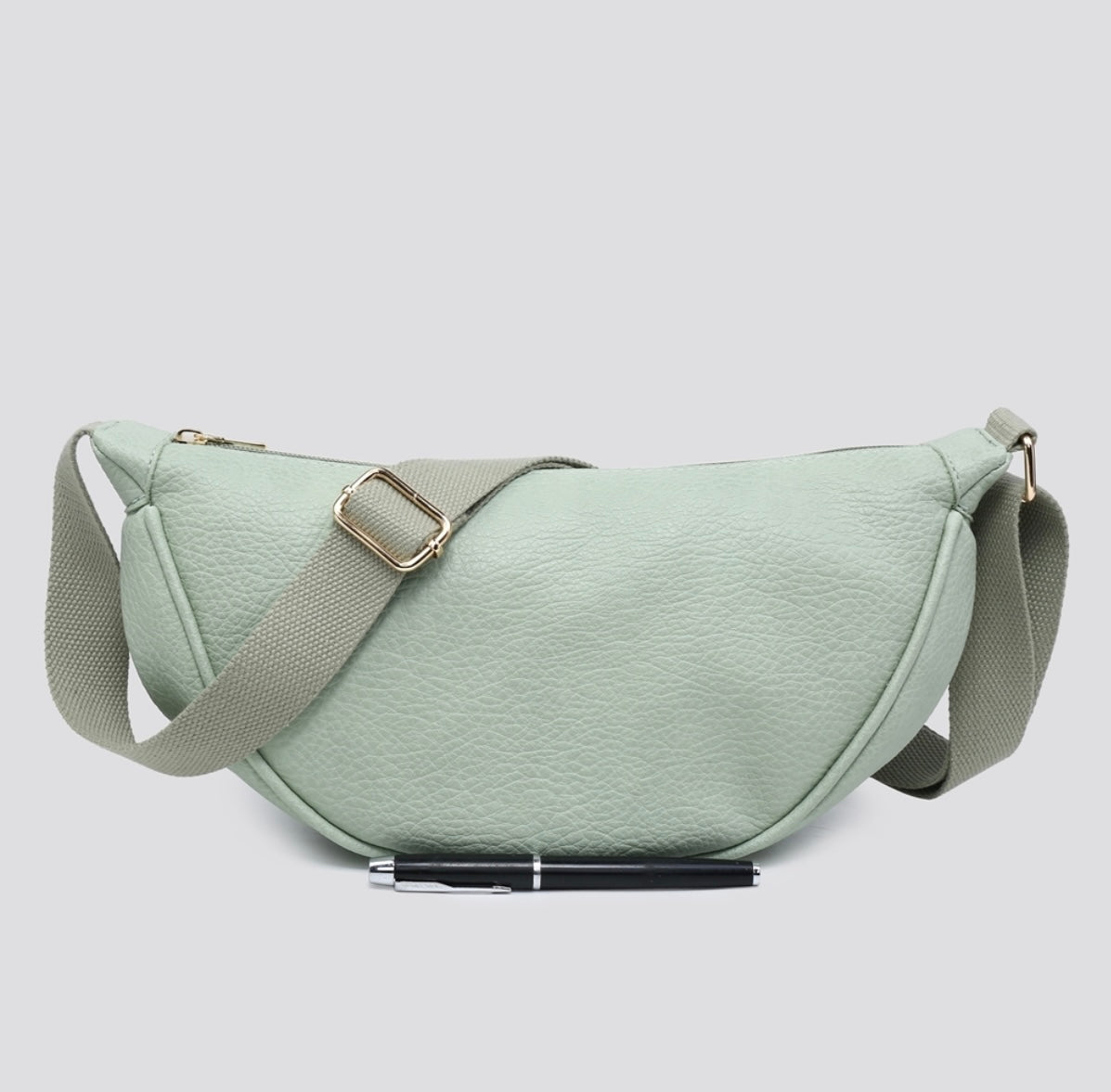 Soft Vegan Leather Side Belt Bag- Noa