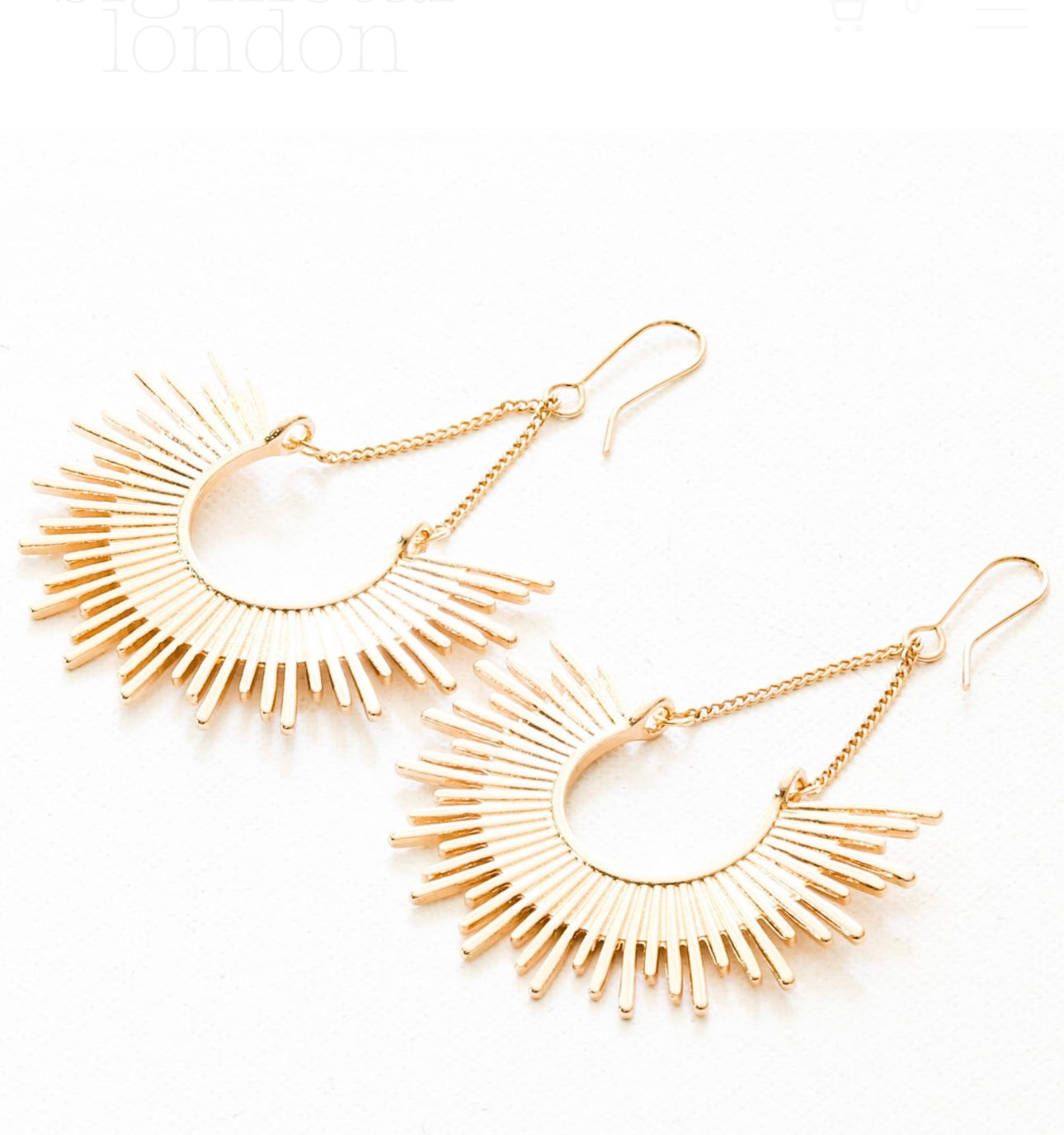 Half Burst Earrings- Soleil