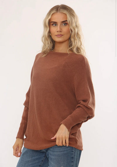 Super Soft Batwing Jumper- Miele